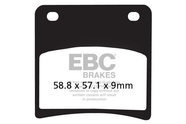 EBC Vee Semi-Sintered Brake Pads for 1986-1997 SUZUKI Street Front Rear Semi-Sintered Metal Semi-Metallic Pair