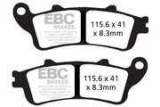 EBC Vee Semi-Sintered Brake Pads for 2002-2019 HONDA Street Rear Semi-Sintered Metal Semi-Metallic Pair