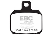 EBC Vee Semi-Sintered Brake Pads Street Rear Semi-Sintered Metal Semi-Metallic Pair