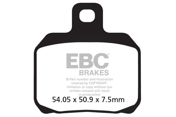EBC Vee Semi-Sintered Brake Pads Street Rear Semi-Sintered Metal Semi-Metallic Pair