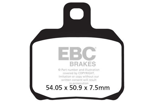 EBC Vee Semi-Sintered Brake Pads Street Rear Semi-Sintered Metal Semi-Metallic Pair