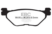 EBC Vee Semi-Sintered Brake Pads for 2001-2022 YAMAHA Street Rear Semi-Sintered Metal Semi-Metallic Pair