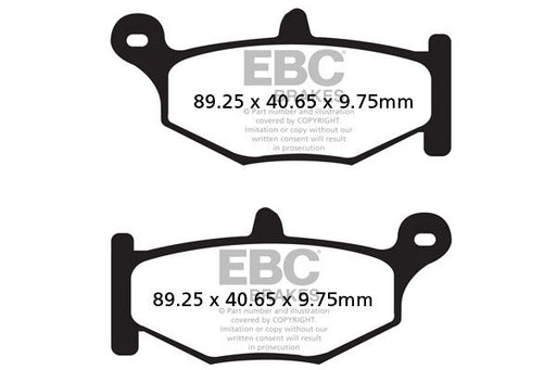 EBC Vee Semi-Sintered Brake Pads for 2006-2010, 2013-2026 SUZUKI Street Rear Semi-Sintered Metal Semi-Metallic Pair