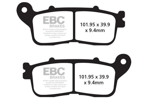 EBC FA-HH Series Sindered Brake Pads for 2011-2020 HONDA VFR 1200 Street Rear Sintered Metal Pair