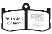 EBC GPFAX Series Race Sindered Brake Pads for 2013-2016 TRIUMPH Track Front Sintered Metal Pair