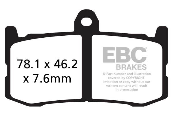 EBC GPFAX Series Race Sindered Brake Pads for 2013-2016 TRIUMPH Track Front Sintered Metal Pair