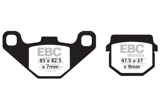 EBC SFA-HH Series Sindered Scooter Brake Pads Street Front Rear Sintered Metal Pair