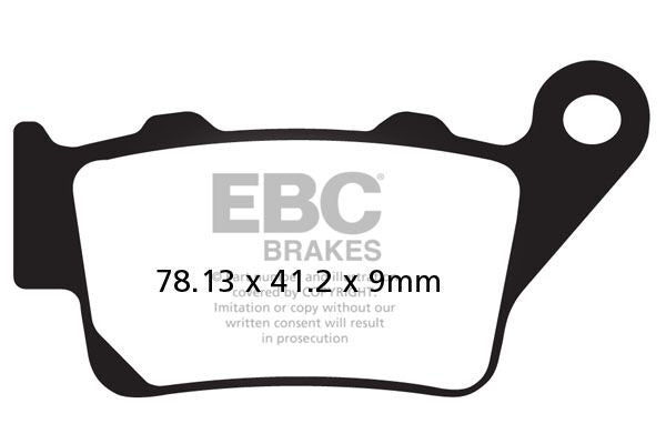 EBC SFA-HH Series Sindered Scooter Brake Pads Street Rear Sintered Metal Pair