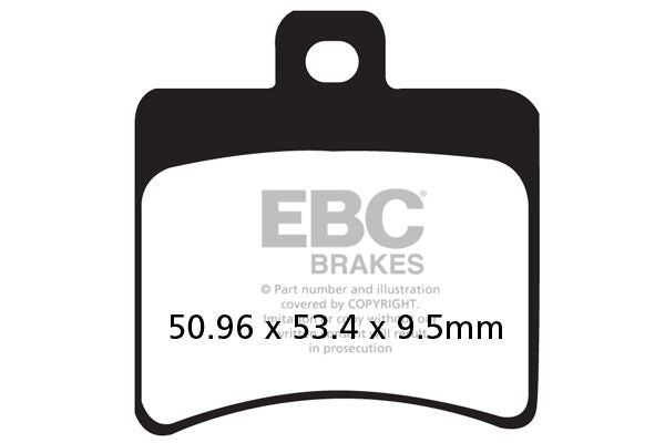 EBC SFA-HH Series Sindered Scooter Brake Pads Street Rear Sintered Metal Pair