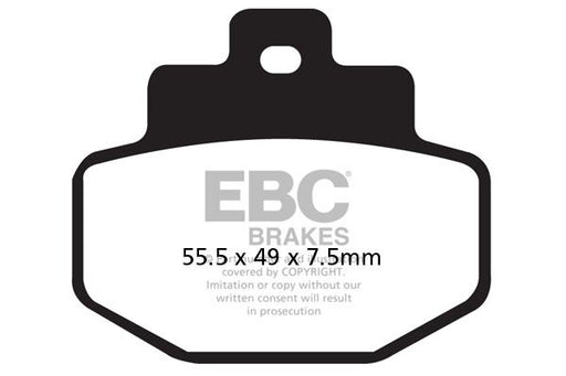 EBC SFA-HH Series Sindered Scooter Brake Pads Street Rear Sintered Metal Pair