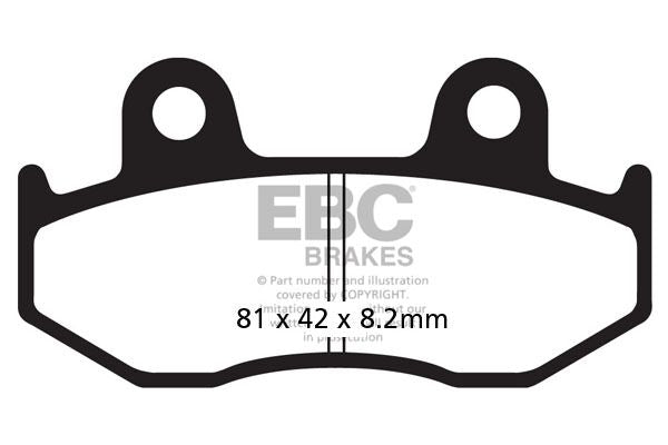 EBC SFA-HH Series Sindered Scooter Brake Pads for 1998-2001 SUZUKI Street Rear Sintered Metal Pair