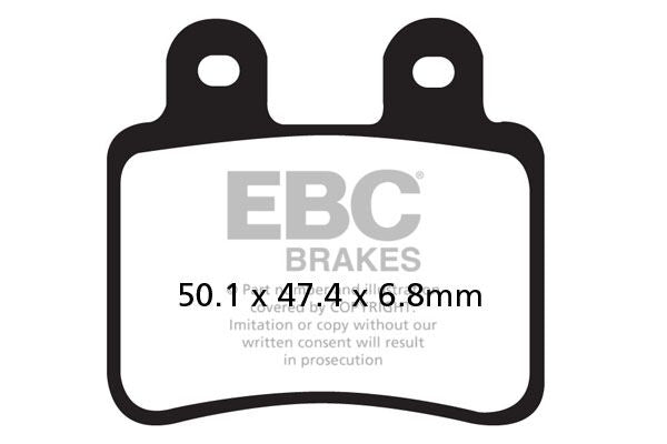 EBC SFA-HH Series Sindered Scooter Brake Pads for 2003-2013 DERBI Street Front Rear Sintered Metal Pair