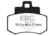 EBC SFA-HH Series Sindered Scooter Brake Pads for 2001-2006 KYMCO GRAND DINK 250 Street Rear Sintered Metal Pair
