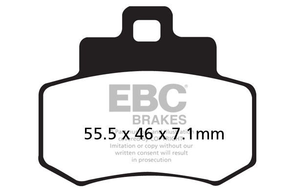 EBC SFA-HH Series Sindered Scooter Brake Pads for 2001-2006 KYMCO GRAND DINK 250 Street Rear Sintered Metal Pair