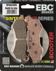 EBC Scooter "SFA" Double-H Sintered Brake Pads SFA-HH Series Front Sintered Metal Copper Alloy Set of 2