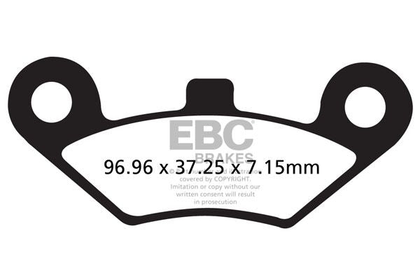 EBC R Series Heavy Duty Sindered Brake Pads Off-Road Front Sintered Metal Pair