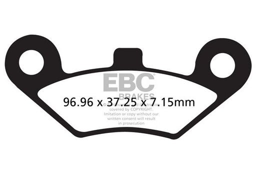 EBC R Series Heavy Duty Sindered Brake Pads Off-Road Front Sintered Metal Pair