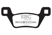 EBC R Series Heavy Duty Sindered Brake Pads for 2012-2018 KYMCO Off-Road Rear Sintered Metal Pair