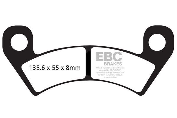 EBC R Series Heavy Duty Sindered Brake Pads Off-Road Front Sintered Metal Pair