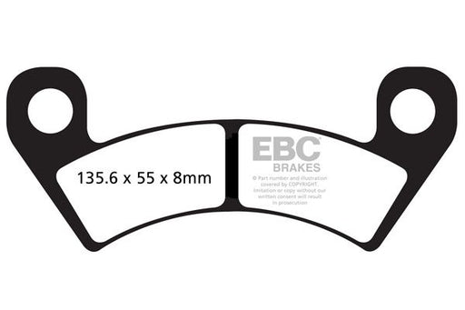 EBC R Series Heavy Duty Sindered Brake Pads Off-Road Front Sintered Metal Pair