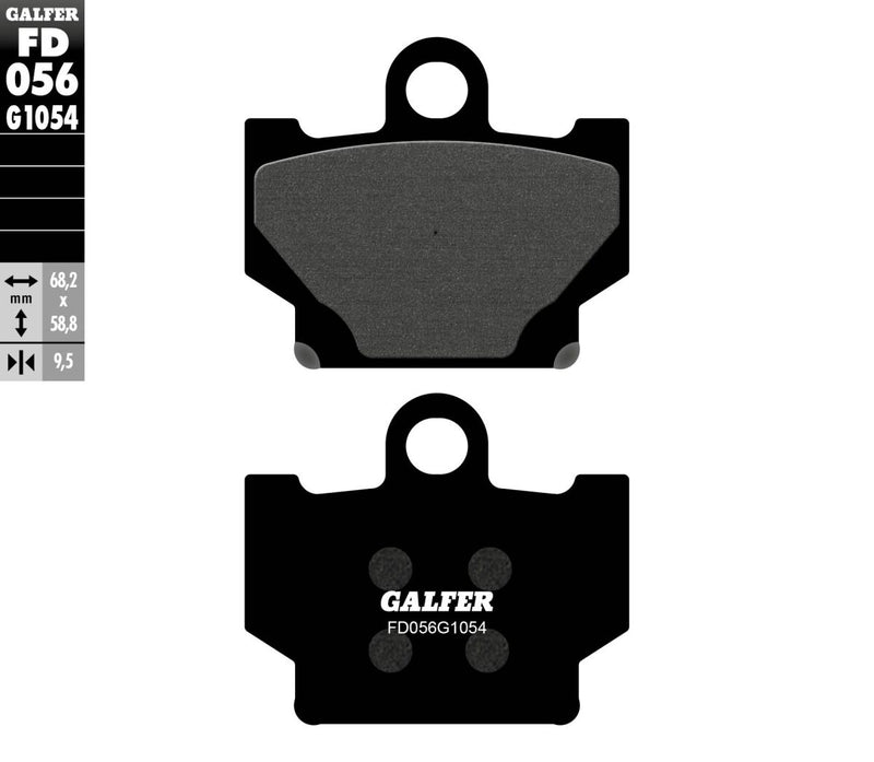 Galfer Semi-Metallic Brake Pads for 1982-1985, 1989-2007 YAMAHA Street Semi-Sintered Metal Set #FD056G1054