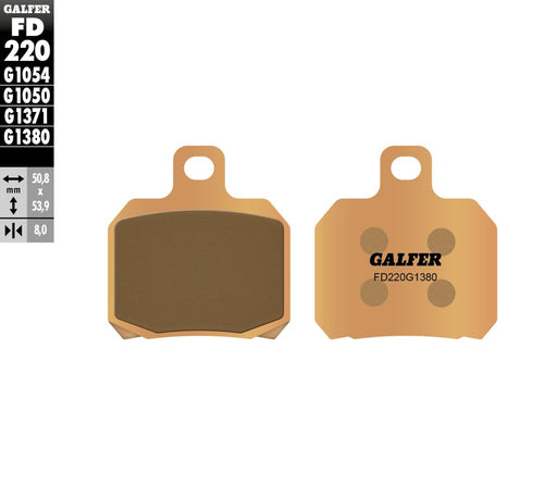 Galfer HH Sintered Brake Pads Street Rear Sintered Metal Set #FD220G1380
