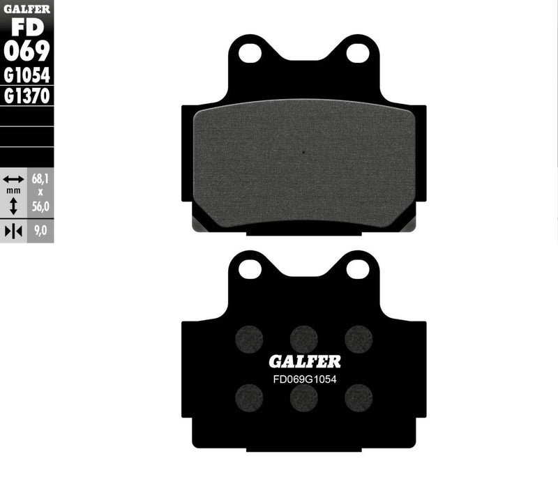 Galfer Semi-Metallic Brake Pads for 1989-2003 YAMAHA Street Rear Semi-Sintered Metal Set #FD069G1054
