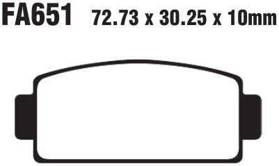 EBC R Series Heavy Duty Sindered Brake Pads for 2013-2015, 2017-2020 CF MOTO Off-Road Rear Sintered Metal Pair