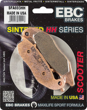 EBC Scooter "SFA" Double-H Sintered Brake Pads SFA-HH Series Front Sintered Metal Copper Alloy Set of 2