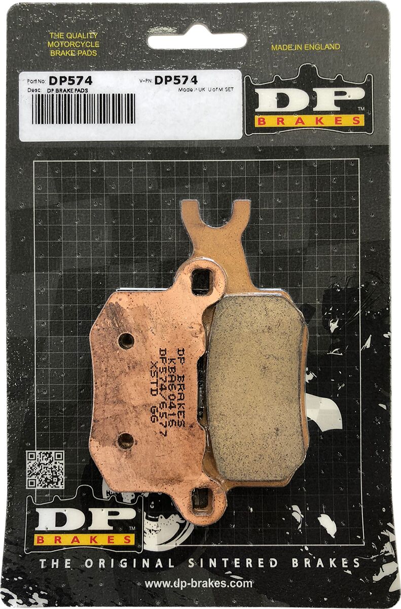 DP Brakes ATV/UTV Sintered Metal Brake Pads for 2016-2024 CAN AM (BRP) Rear Right Copper Alloy Set of 2 #DP574