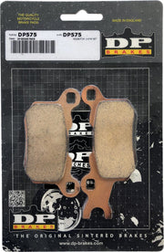DP Brakes ATV/UTV Sintered Metal Brake Pads for 2016-2024 CAN AM (BRP) Rear Left Copper Alloy Set of 2 #DP575