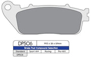DP Brakes Standard Sintered Metal Brake Pads for 2008-2024 HONDA Multi-Purpose Rear Pair #DP506