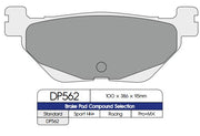 DP Brakes Standard Sintered Metal Brake Pads for 2012-2017 YAMAHA XP 530 T-Max Multi-Purpose Rear Pair #DP562