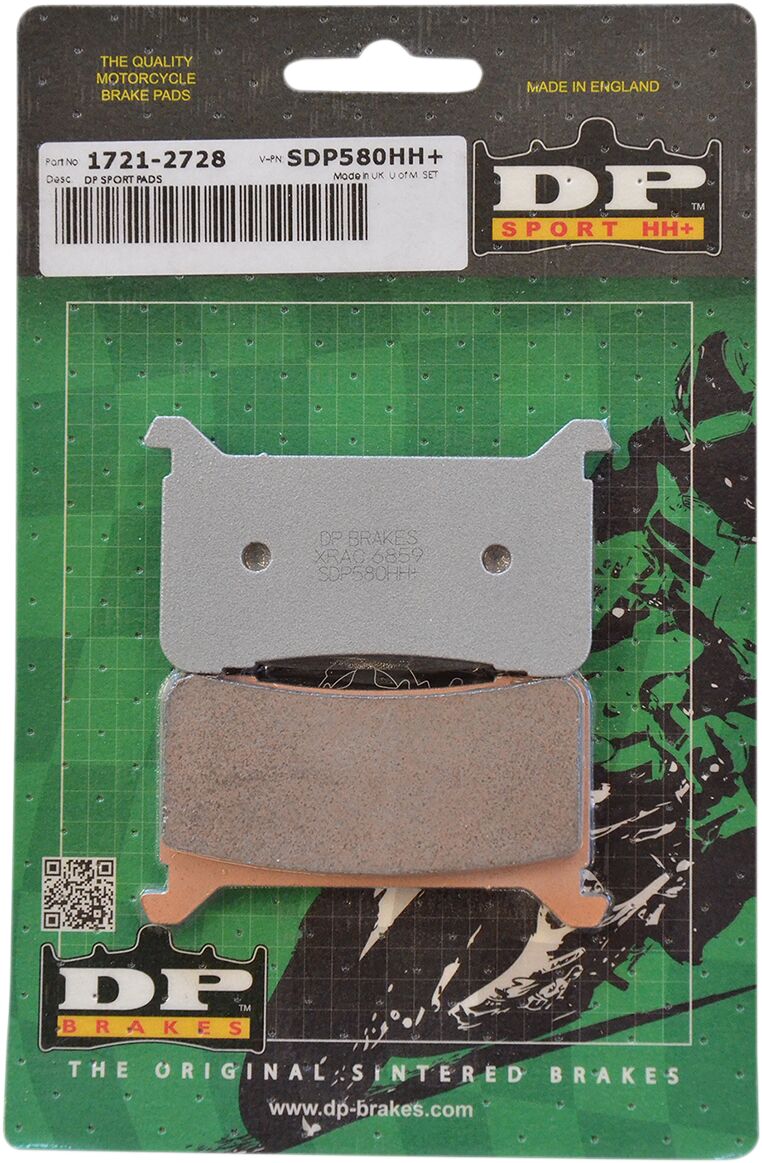 DP Brakes SDP Sport HH+ Sintered Brake Pads for 2017-2025 HONDA Front Sintered Metal Copper Alloy Set of 2