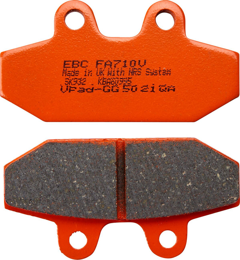 EBC Harley/Buell Brake Pads for 2014-2015, 2018-2026 Harley-Davidson FA-V Series Rear Semi-Sintered Metal Copper Set of 2