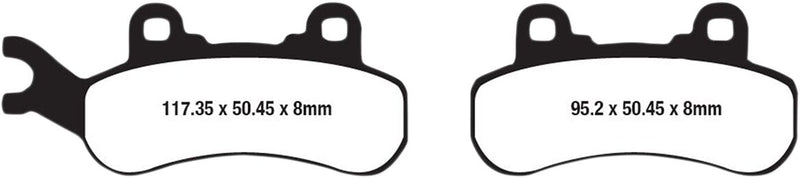 EBC Long-Life Sintered "R" Brake Pads for 2016-2024 CAN AM (BRP) FA-R Series Front Right Rear Right Sintered Metal Bronze Set of 2
