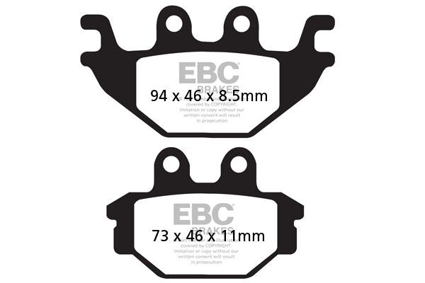 EBC FA-HH Series Sindered Brake Pads Street Rear Sintered Metal Pair