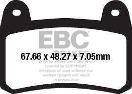 EBC FA-HH Series Sindered Brake Pads Street Front Sintered Metal Pair