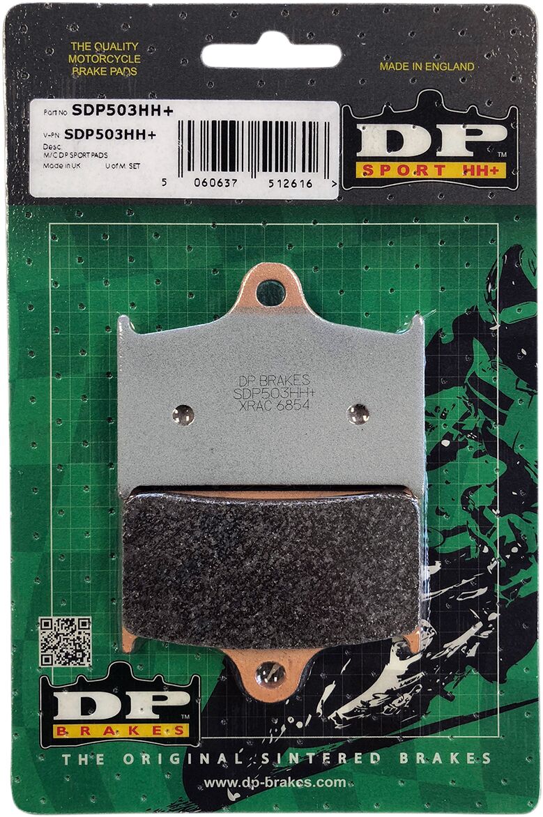 DP Brakes Standard DP Sintered Brake Pads for 2009-2018 TRIUMPH Front Sintered Metal Set