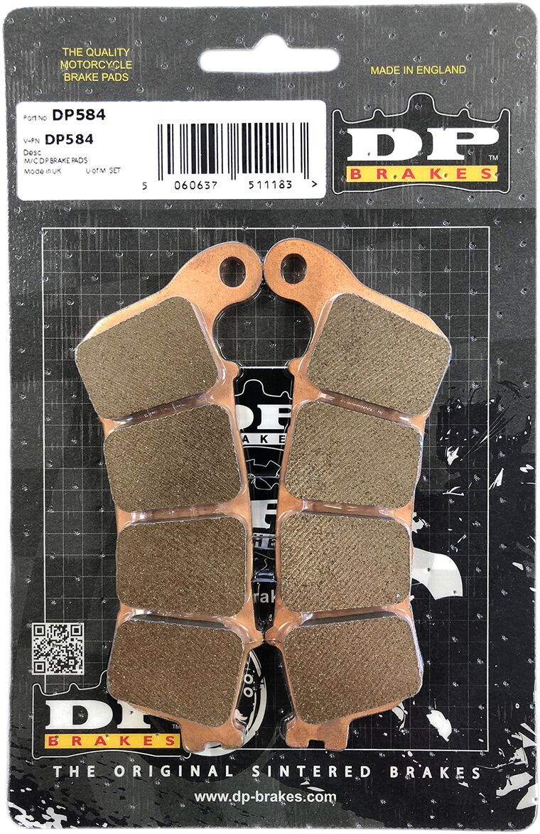 DP Brakes Standard DP Sintered Brake Pads for 2018-2024, 2026 HONDA GL 1800 ABS Rear Sintered Metal Set