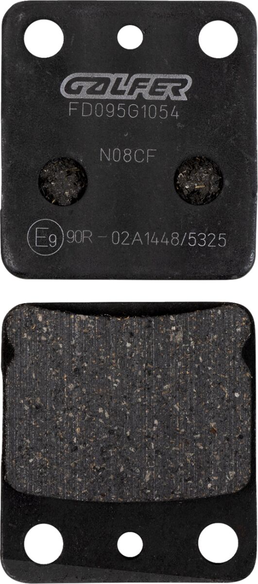 Galfer Semi-Metallic Brake Pads Front Rear Semi-Sintered Metal Set of 2