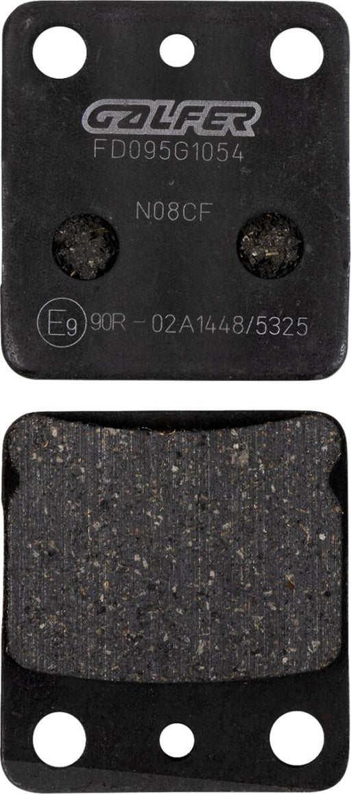 Galfer Semi-Metallic Brake Pads Front Rear Semi-Sintered Metal Set of 2
