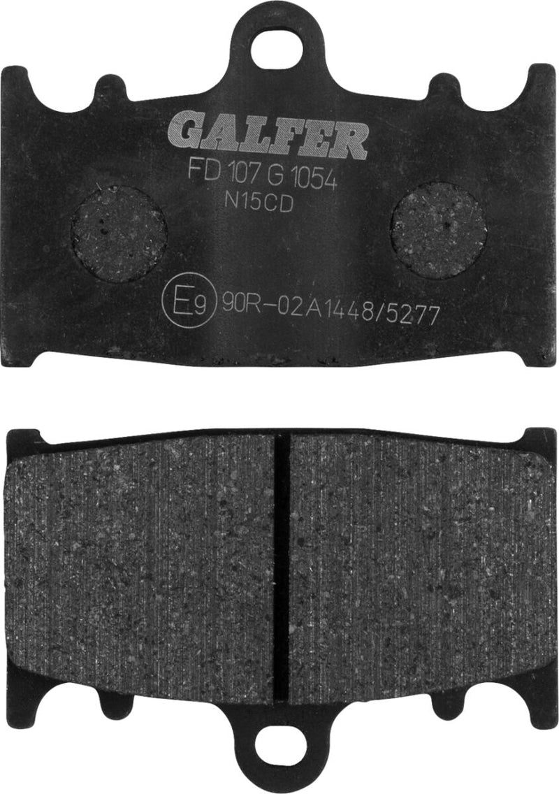 Galfer Semi-Metallic Brake Pads Front Rear Semi-Sintered Metal Set of 2 #FD107G1054
