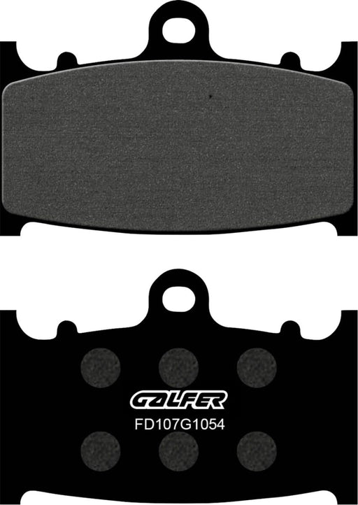 Galfer Semi-Metallic Brake Pads Front Rear Semi-Sintered Metal Set of 2