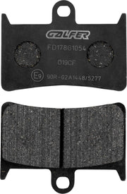 Galfer Semi-Metallic Brake Pads for 1989-1994, 1996-2026 YAMAHA Front Semi-Sintered Metal Set of 2 #FD178G1054
