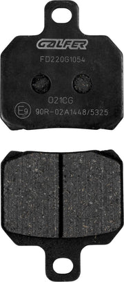 Galfer Semi-Metallic Brake Pads Front Rear Semi-Sintered Metal Set of 2