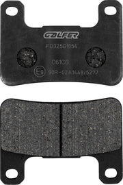Galfer Semi-Metallic Brake Pads Front Semi-Sintered Metal Set of 2 #FD325G1054