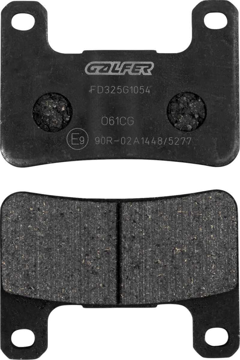 Galfer Semi-Metallic Brake Pads Front Semi-Sintered Metal Set of 2 #FD325G1054