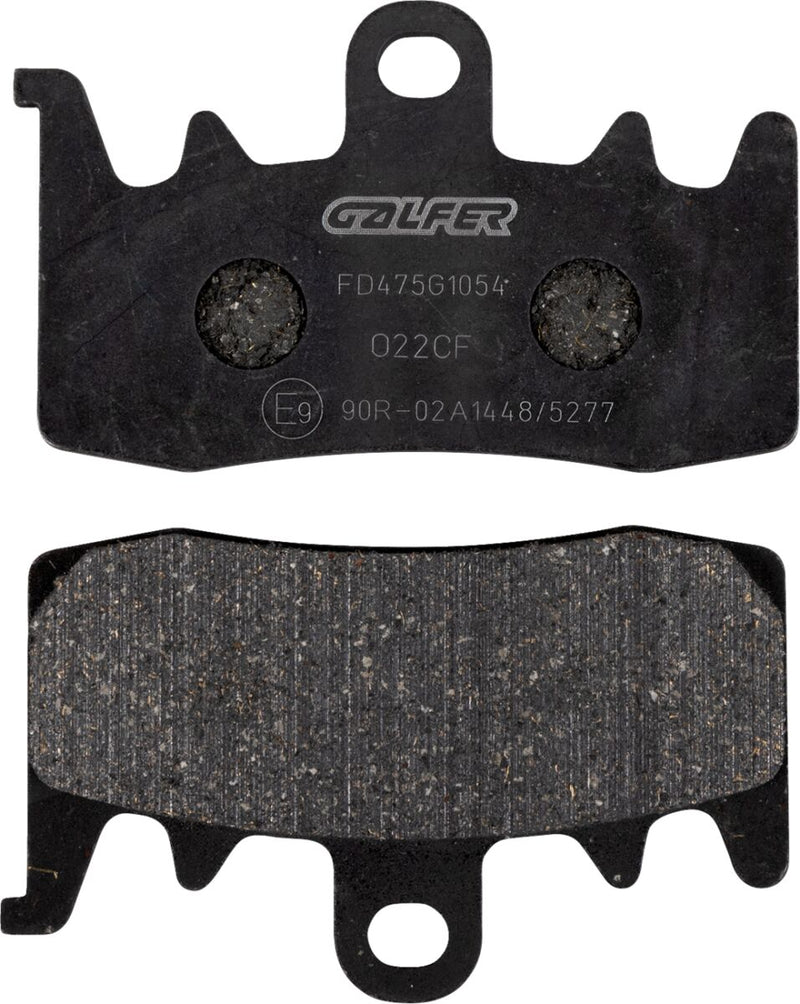 Galfer Semi-Metallic Brake Pads Front Rear Semi-Sintered Metal Set of 2 #FD475G1054