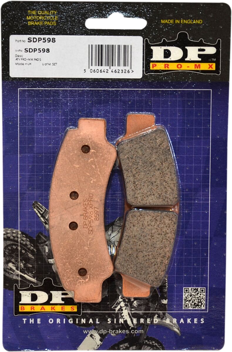 DP Brakes SDP Pro MX High-Performance Brake Pads for 2017-2024 CF MOTO Multi-Purpose Off-Road Front Sintered Metal Set #SDP598
